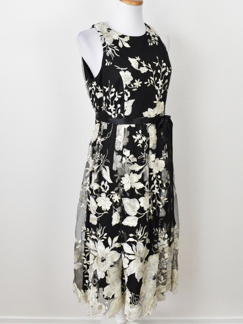 Alex Evenings Floral Embroidered Formal Midi Dress - 8p - Picture 6 of 12